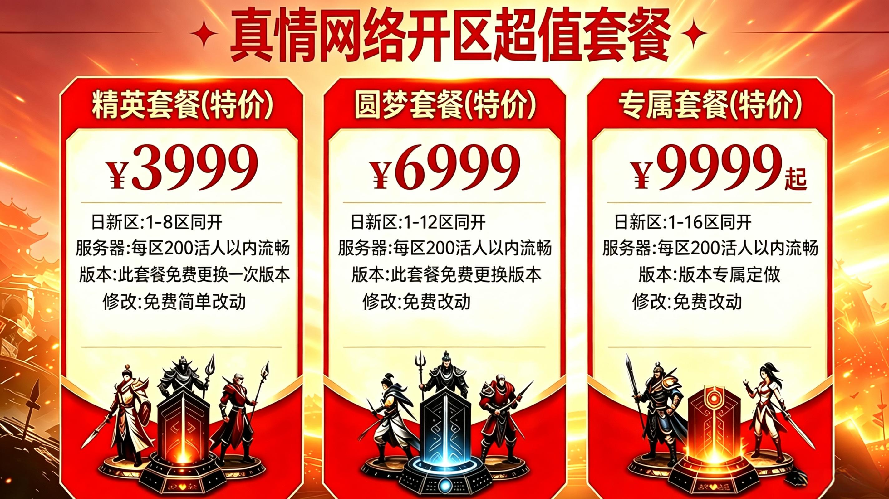 真情网络开区超值套餐1